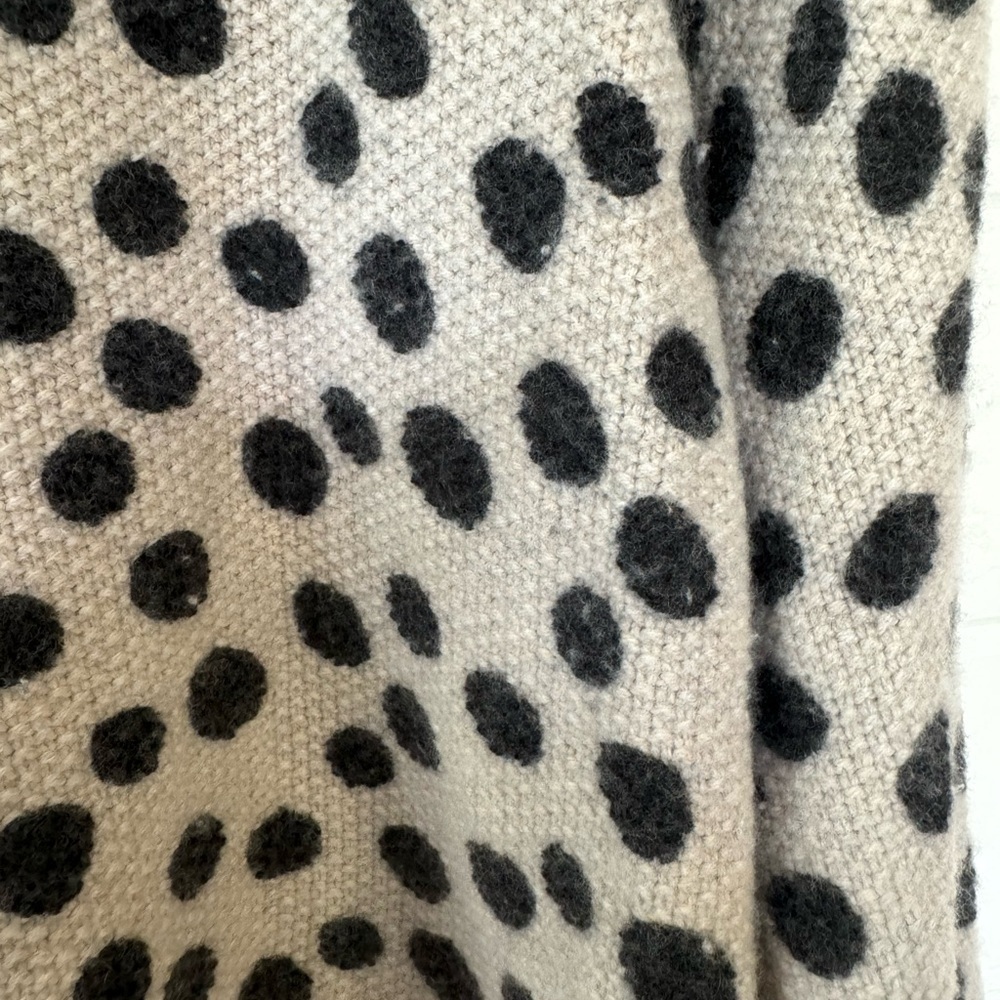 Madewell Leopard Dot Pullover Oversized Sweater, small - Picture 4 of 7